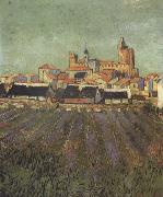 View of Saintes-Maries (nn04) Vincent Van Gogh